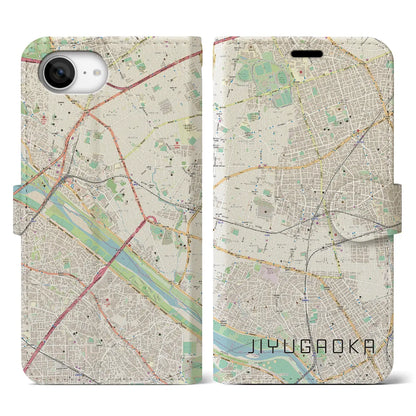 【自由が丘（東京都）】地図柄iPhoneケース（手帳タイプ）