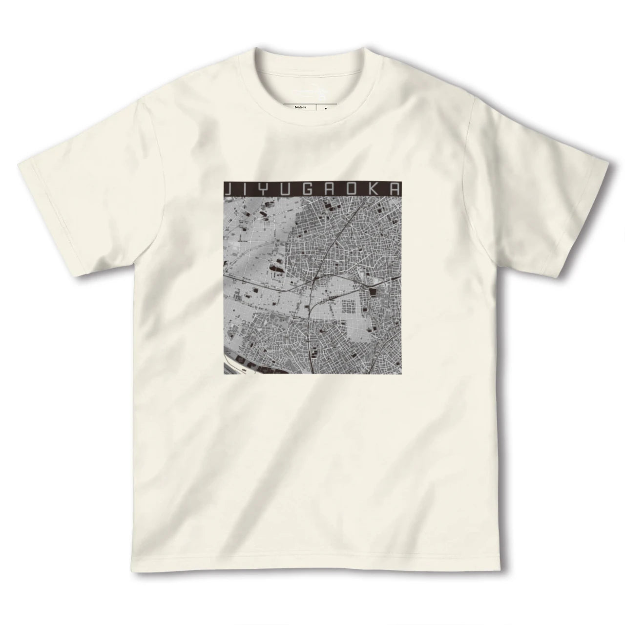 【自由が丘（東京都）】地図柄ヘビーウェイトTシャツ