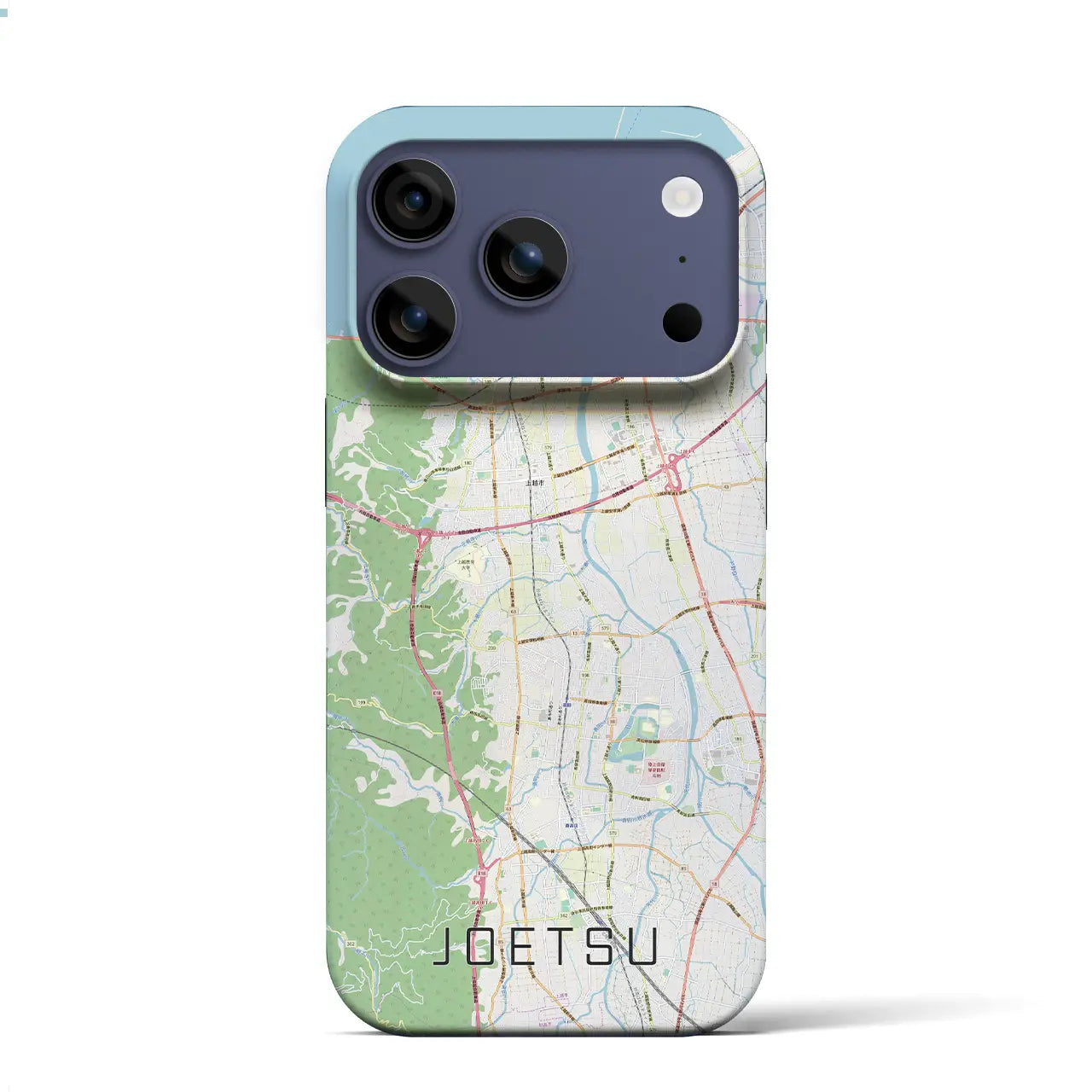 【上越（新潟県）】地図柄iPhoneケース（バックカバータイプ）