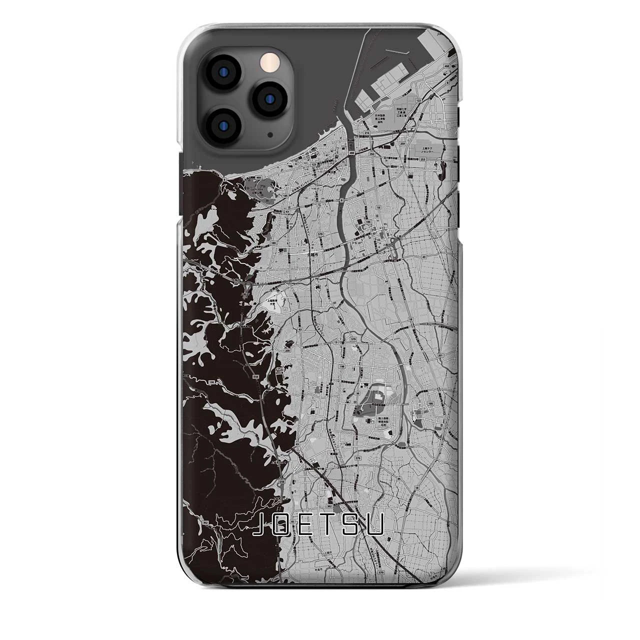 【上越（新潟県）】地図柄iPhoneケース（クリアタイプ）