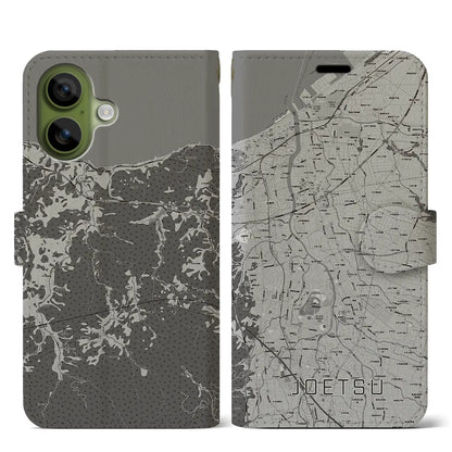 【上越（新潟県）】地図柄iPhoneケース（手帳タイプ）