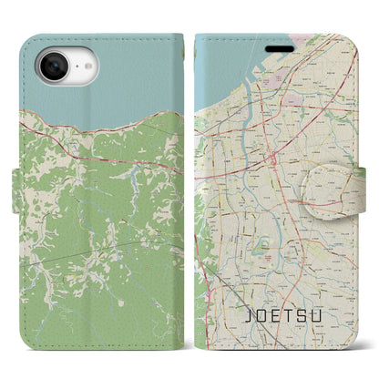 【上越（新潟県）】地図柄iPhoneケース（手帳タイプ）