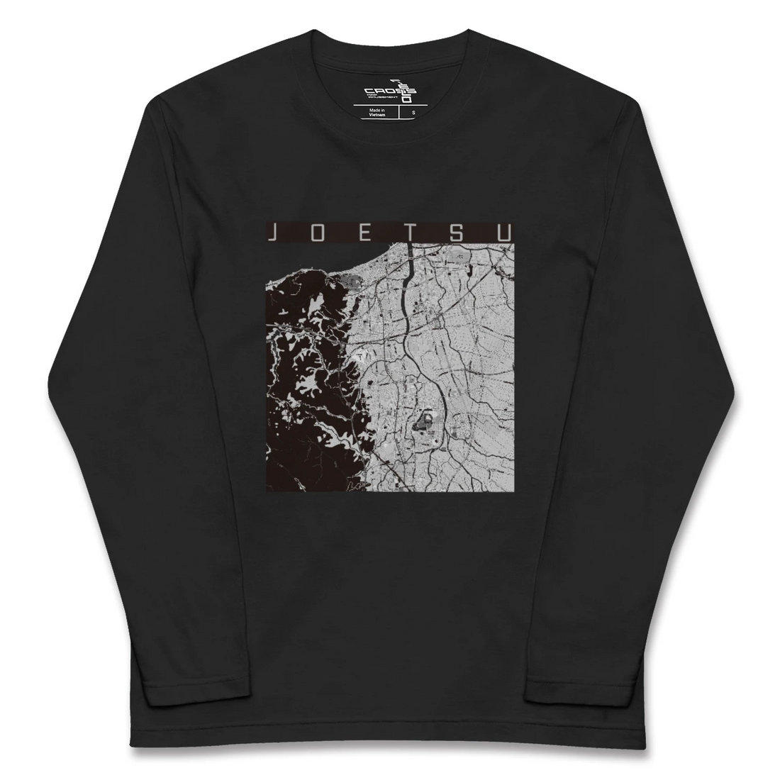 【上越(新潟県)】地図柄ロングスリーブTシャツ