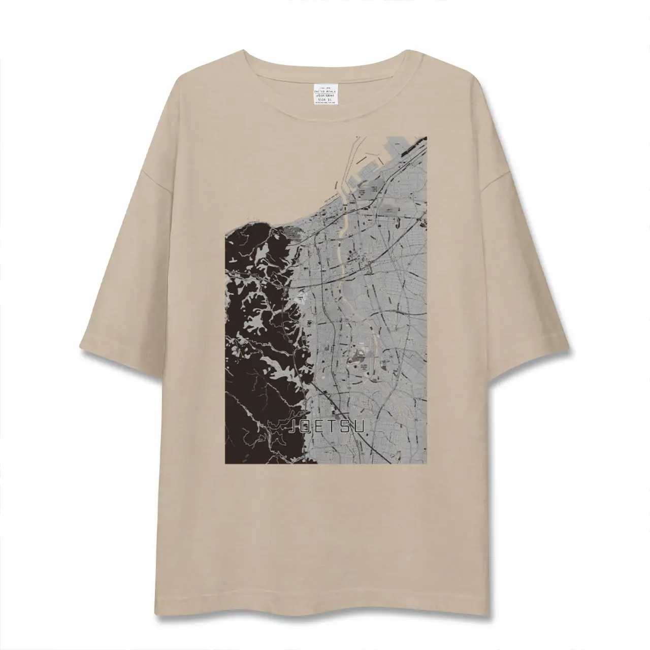 【上越（新潟県）】地図柄ビッグシルエットTシャツ