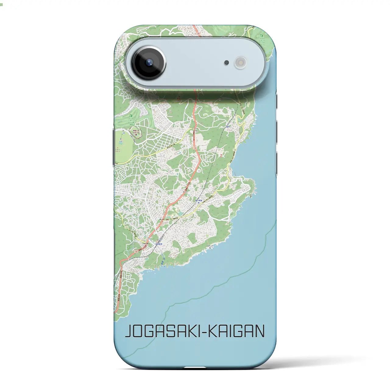 【城ヶ崎海岸（静岡県）】地図柄iPhoneケース（バックカバータイプ）