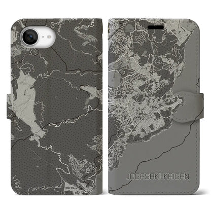 【城ヶ崎海岸（静岡県）】地図柄iPhoneケース（手帳タイプ）