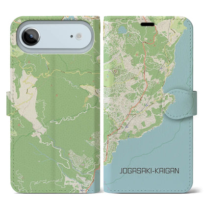 【城ヶ崎海岸（静岡県）】地図柄iPhoneケース（手帳タイプ）