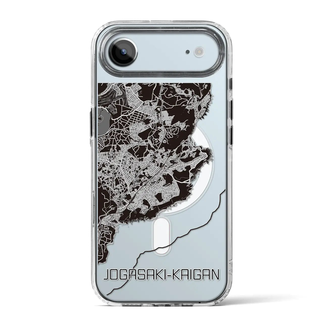 【城ヶ崎海岸（静岡県）】地図柄iPhoneケース（MagSafeタイプ）