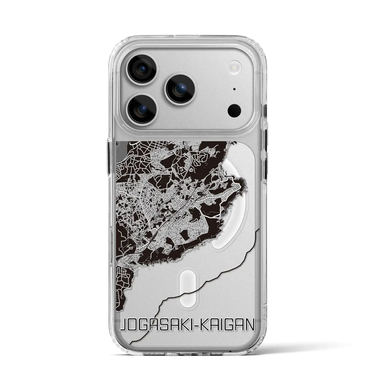 【城ヶ崎海岸（静岡県）】地図柄iPhoneケース（MagSafeタイプ）