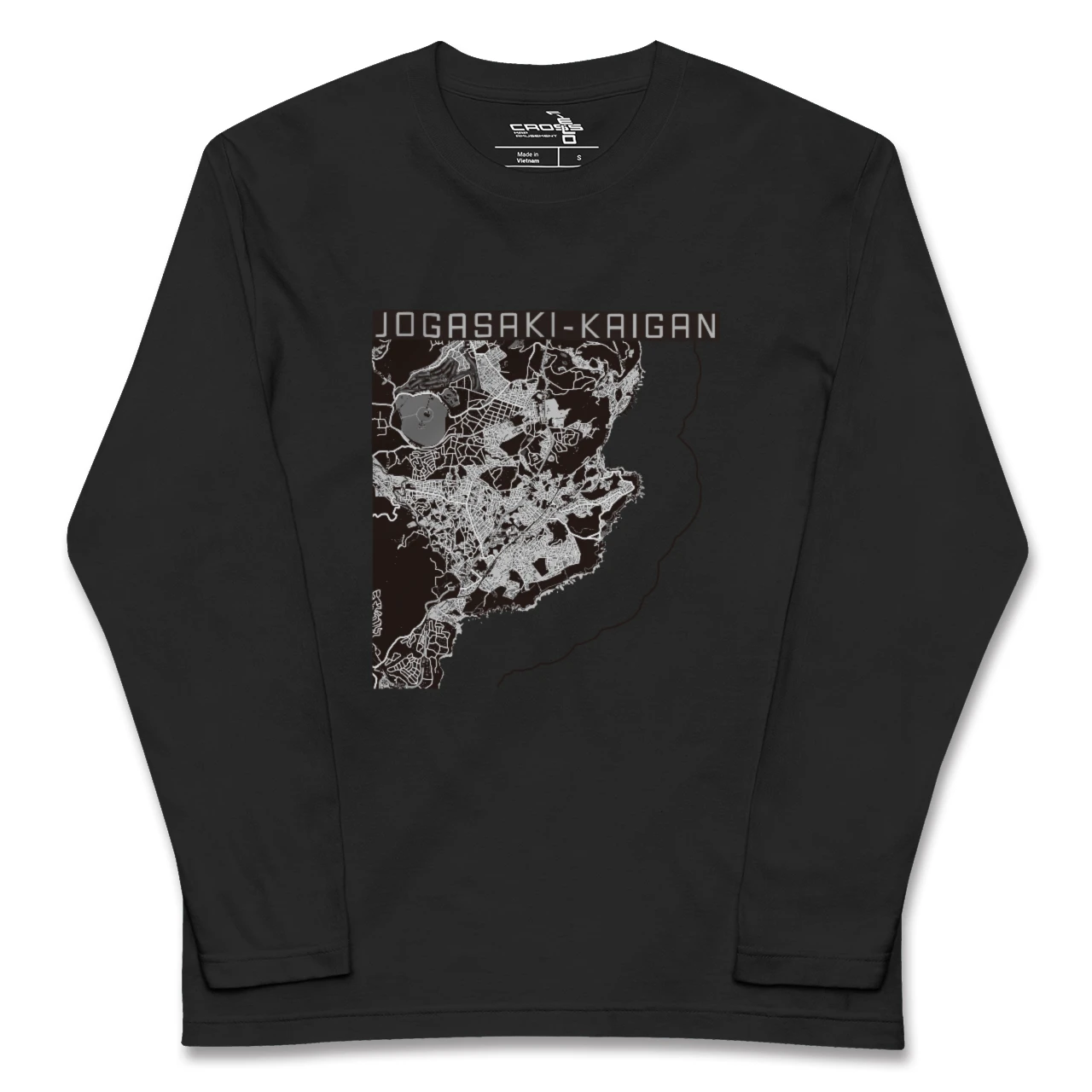 【城ヶ崎海岸（静岡県）】地図柄ロングスリーブTシャツ