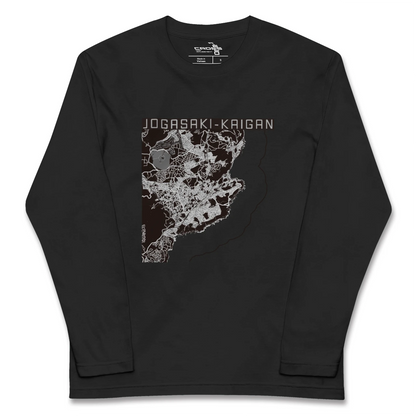 【城ヶ崎海岸（静岡県）】地図柄ロングスリーブTシャツ