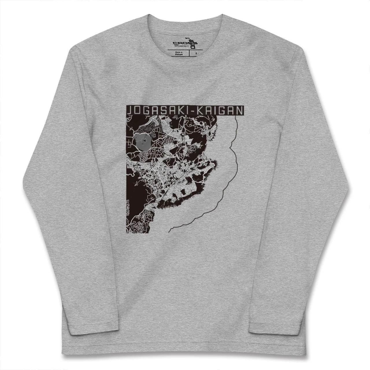 【城ヶ崎海岸（静岡県）】地図柄ロングスリーブTシャツ