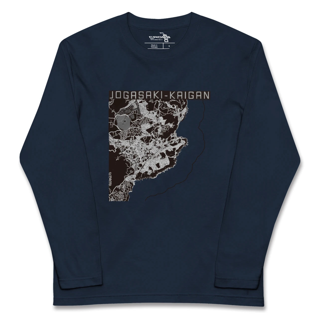 【城ヶ崎海岸（静岡県）】地図柄ロングスリーブTシャツ