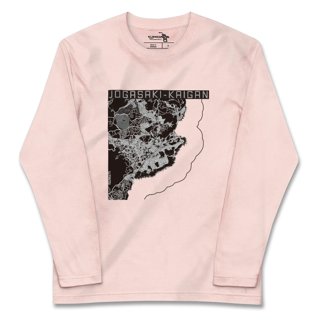 【城ヶ崎海岸（静岡県）】地図柄ロングスリーブTシャツ