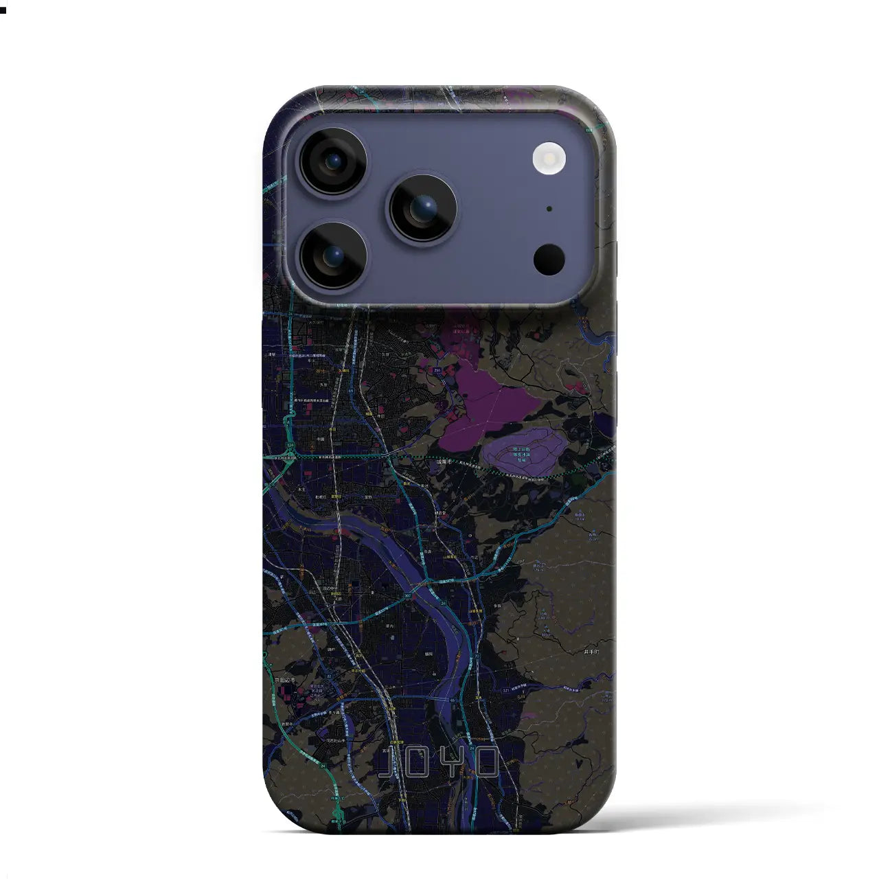 【城陽（京都府）】地図柄iPhoneケース（バックカバータイプ）