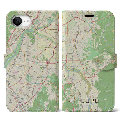 【城陽（京都府）】地図柄iPhoneケース（手帳タイプ）