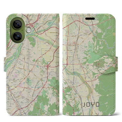 【城陽（京都府）】地図柄iPhoneケース（手帳タイプ）