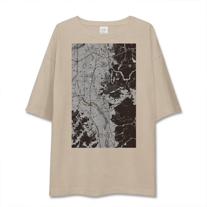 【城陽（京都府）】地図柄ビッグシルエットTシャツ