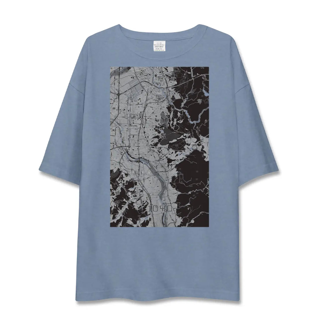 【城陽（京都府）】地図柄ビッグシルエットTシャツ