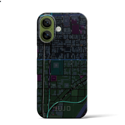 【十条（京都府）】地図柄iPhoneケース（バックカバータイプ）