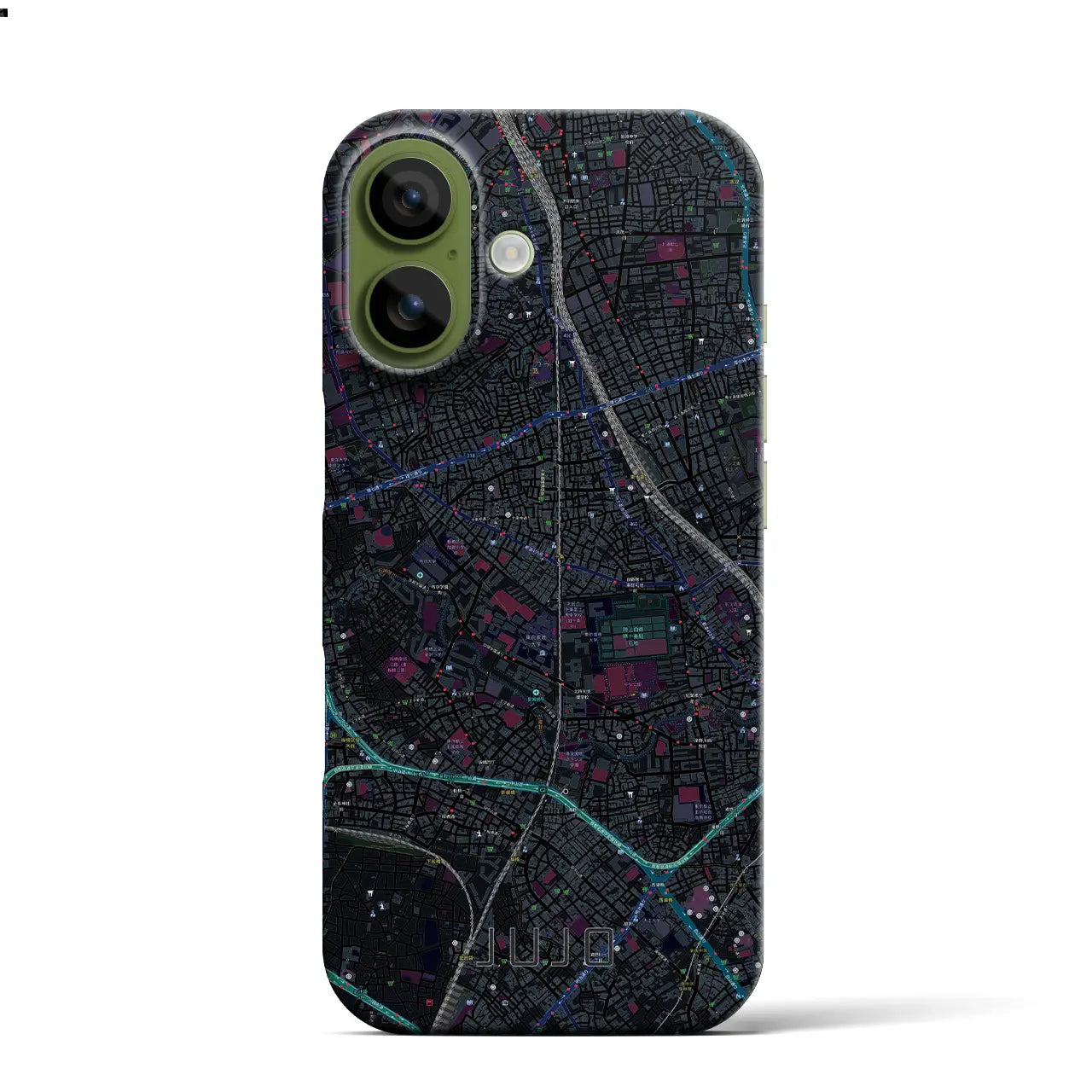 【十条（東京都）】地図柄iPhoneケース（バックカバータイプ）