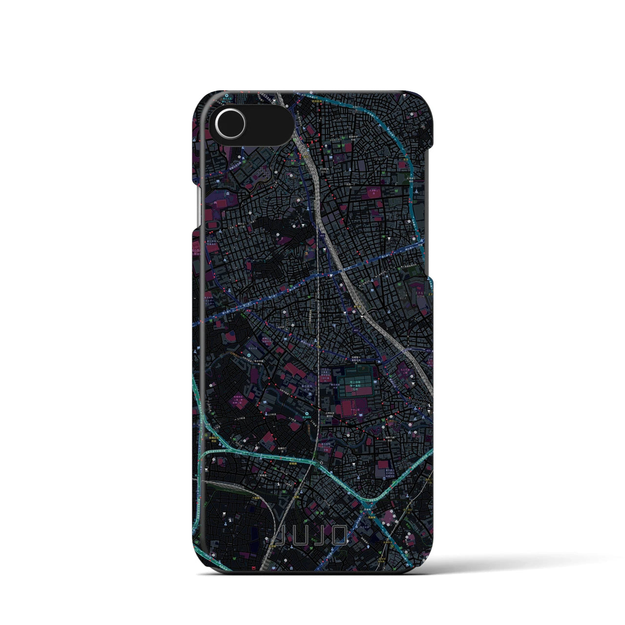 【十条（東京都）】地図柄iPhoneケース（バックカバータイプ）