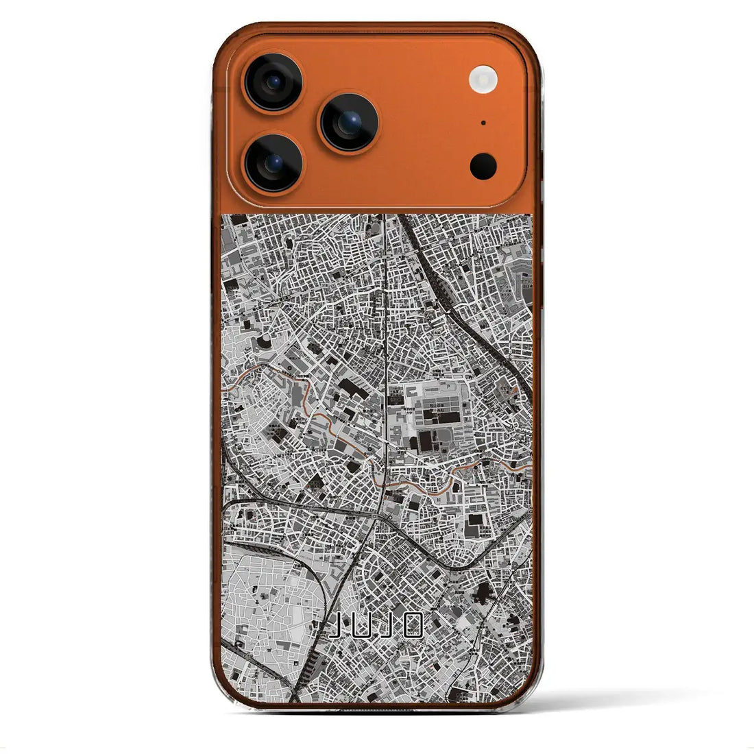 【十条（東京都）】地図柄iPhoneケース（クリアタイプ）