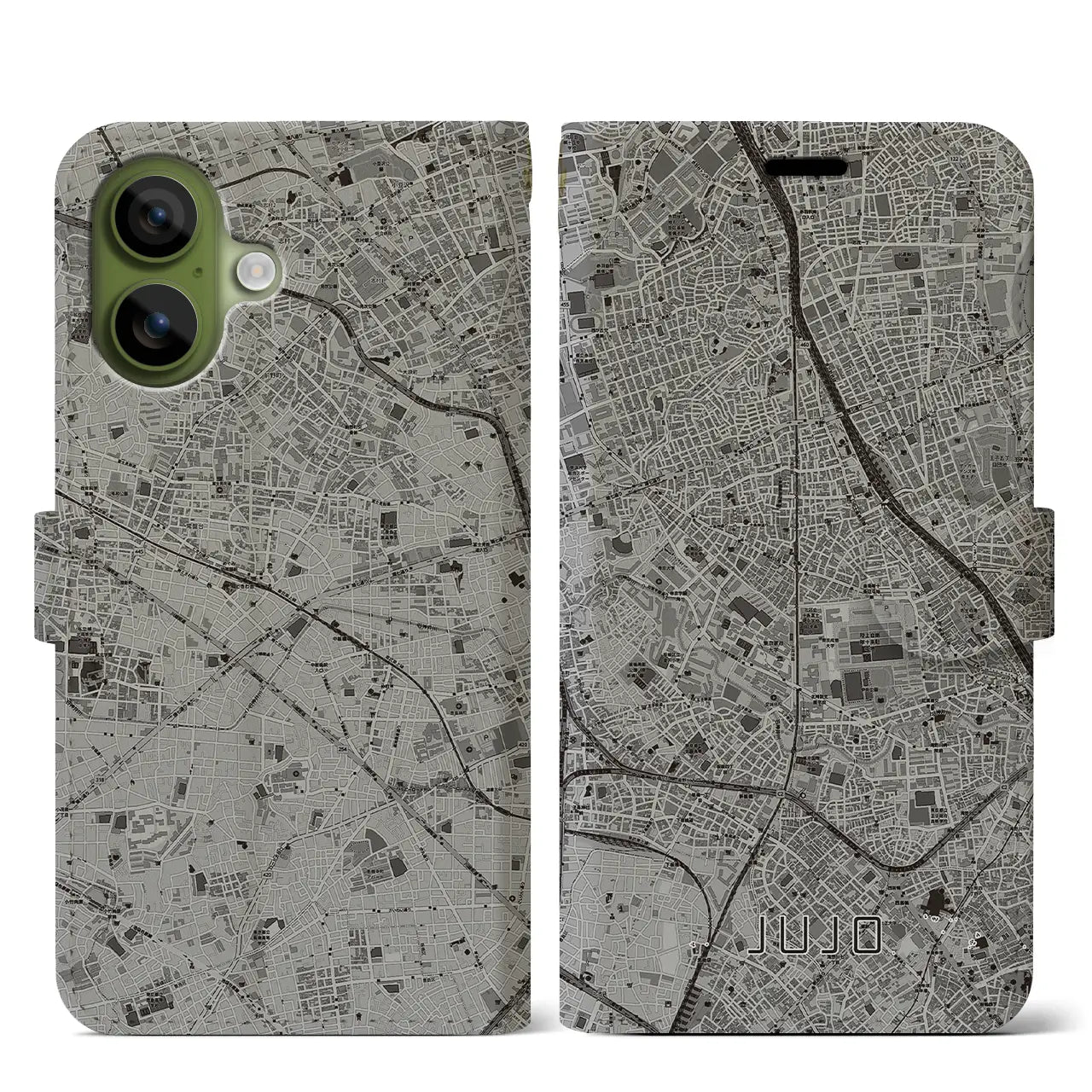 【十条（東京都）】地図柄iPhoneケース（手帳タイプ）