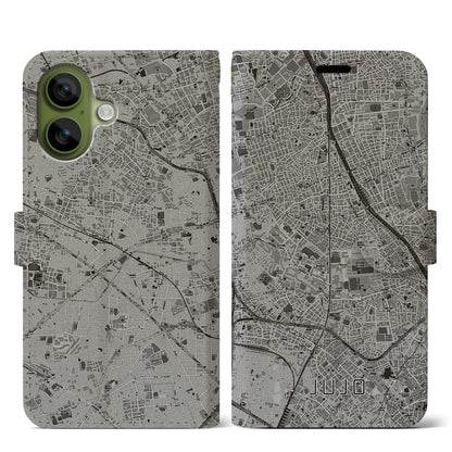 【十条（東京都）】地図柄iPhoneケース（手帳タイプ）