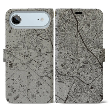 【十条（東京都）】地図柄iPhoneケース（手帳タイプ）