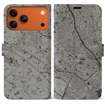 【十条（東京都）】地図柄iPhoneケース（手帳タイプ）