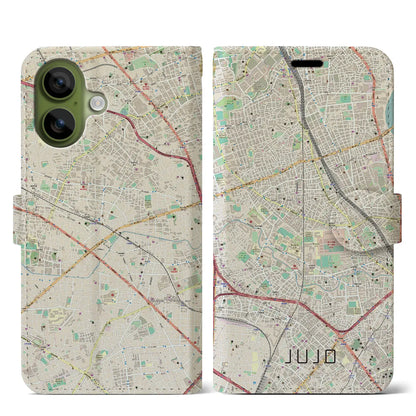 【十条（東京都）】地図柄iPhoneケース（手帳タイプ）