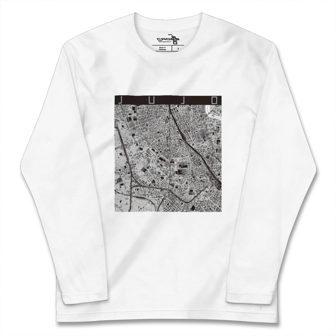【十条(東京都)】地図柄ロングスリーブTシャツ