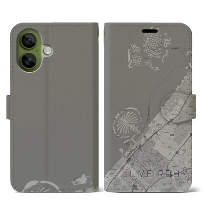 【ジュメイラ（アラブ首長国連邦）】地図柄iPhoneケース（手帳タイプ）