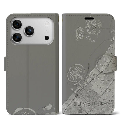 【ジュメイラ（アラブ首長国連邦）】地図柄iPhoneケース（手帳タイプ）