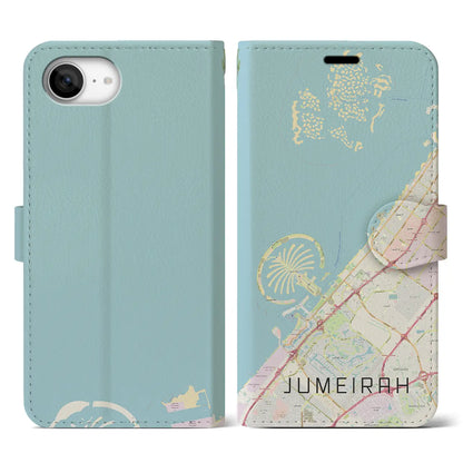 【ジュメイラ（アラブ首長国連邦）】地図柄iPhoneケース（手帳タイプ）