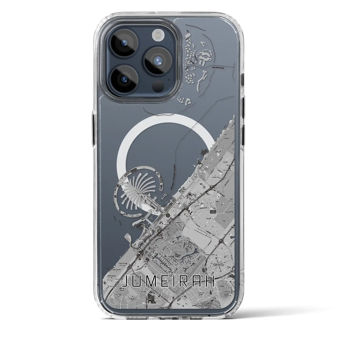 【ジュメイラ（アラブ首長国連邦）】地図柄iPhoneケース（MagSafeタイプ）