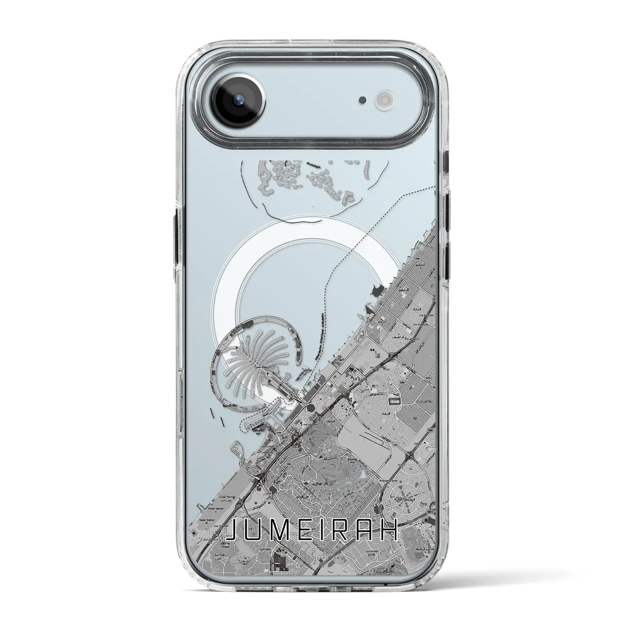 【ジュメイラ（アラブ首長国連邦）】地図柄iPhoneケース（MagSafeタイプ）