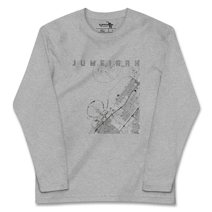 【ジュメイラ（アラブ首長国連邦）】地図柄ロングスリーブTシャツ