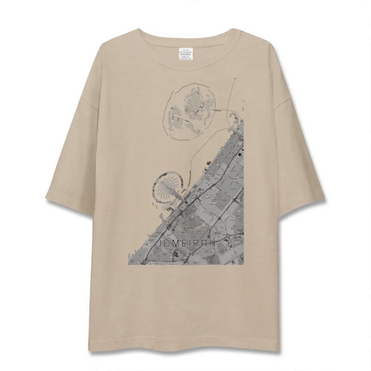 【ジュメイラ（アラブ首長国連邦）】地図柄ビッグシルエットTシャツ