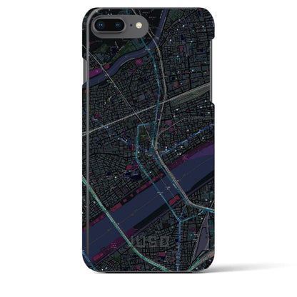 【十三（大阪府）】地図柄iPhoneケース（バックカバータイプ）