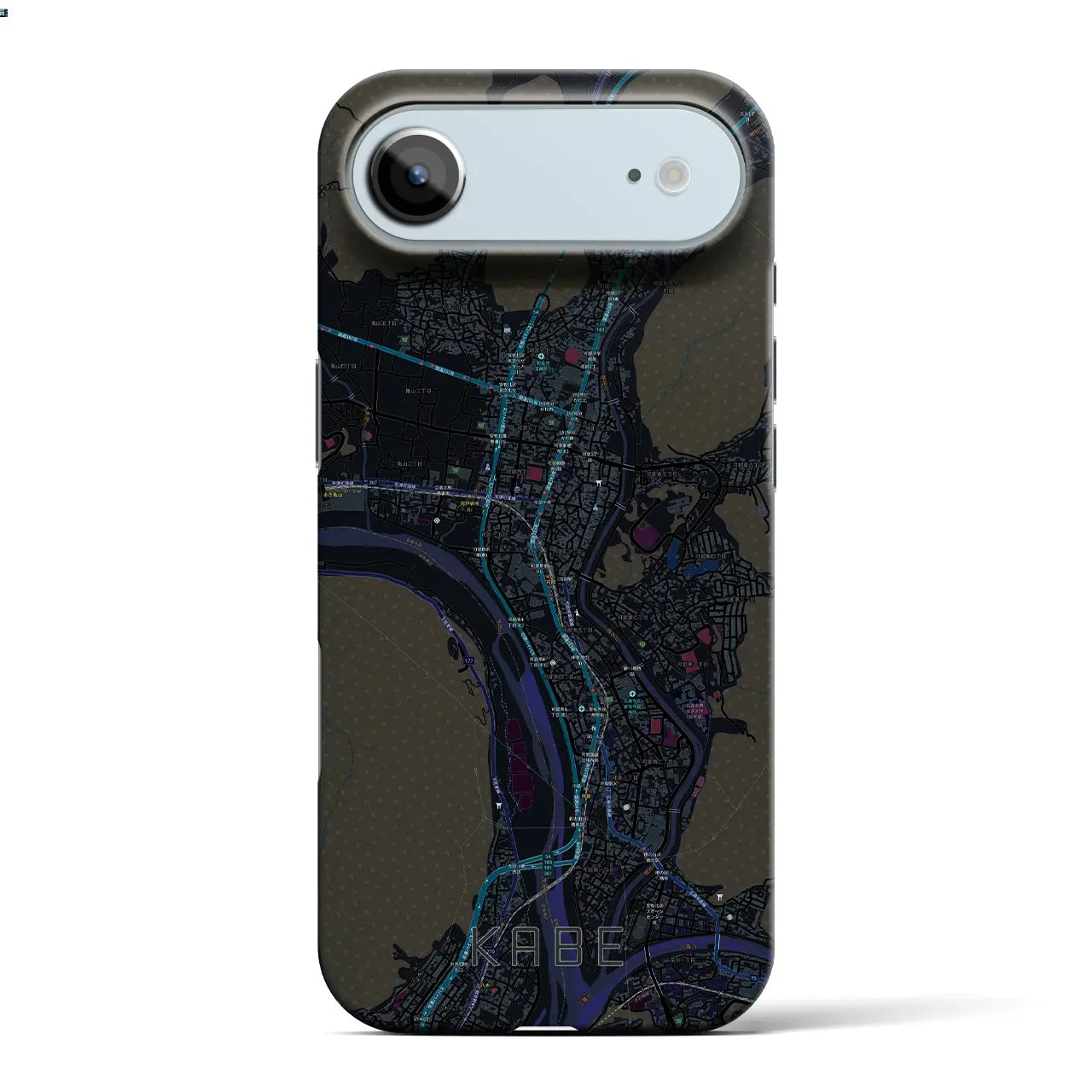 【可部（広島県）】地図柄iPhoneケース（バックカバータイプ）