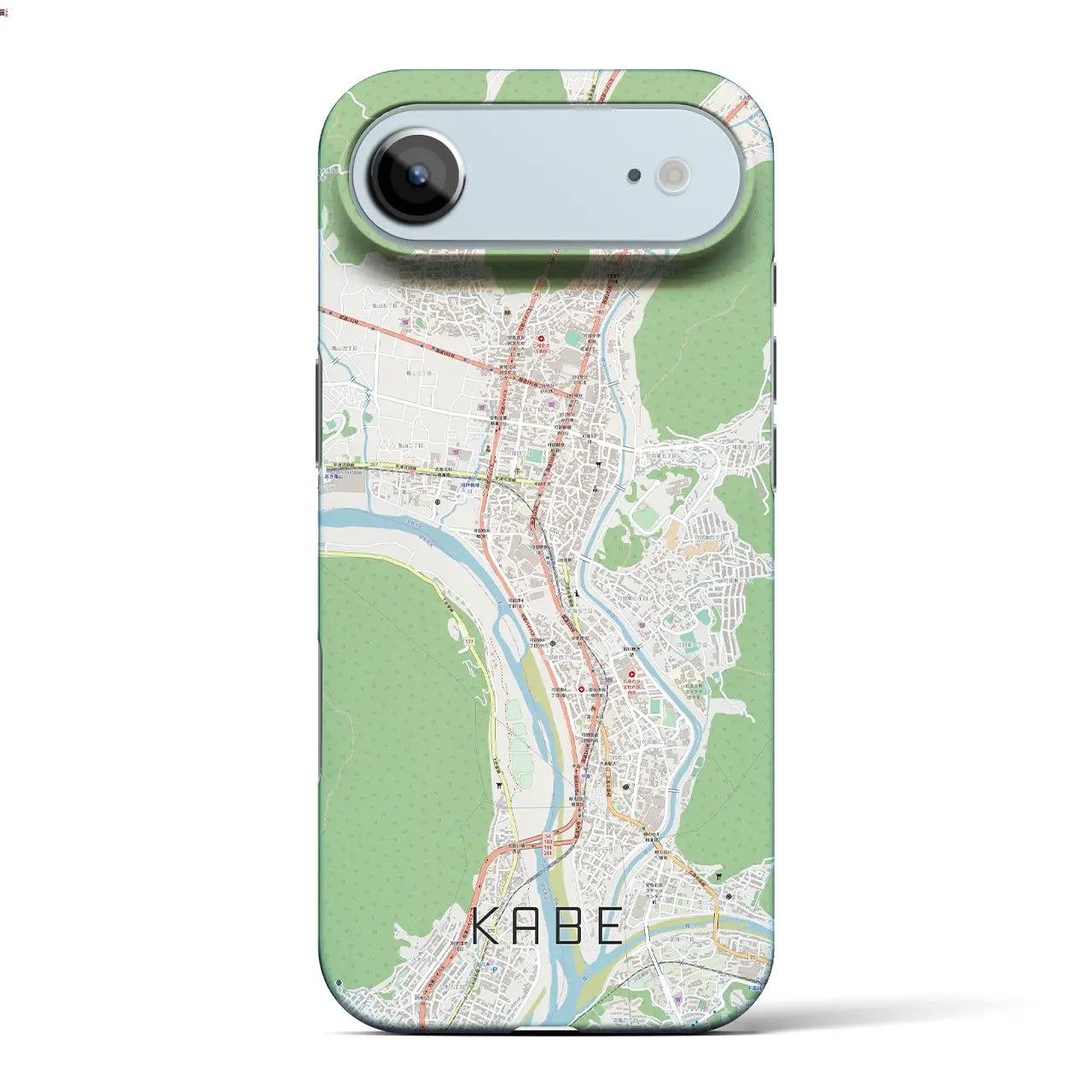 【可部（広島県）】地図柄iPhoneケース（バックカバータイプ）