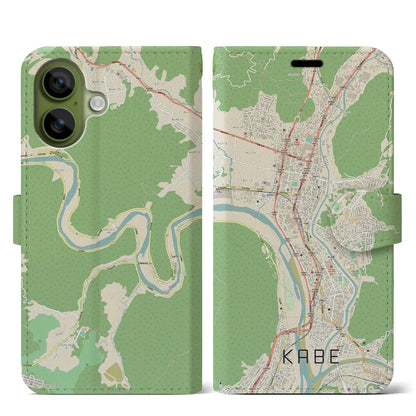 【可部（広島県）】地図柄iPhoneケース（手帳タイプ）