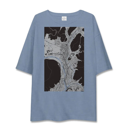 【可部（広島県）】地図柄ビッグシルエットTシャツ