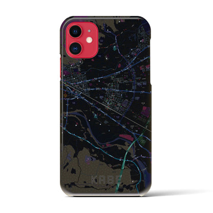 【河辺（東京都）】地図柄iPhoneケース（バックカバータイプ）