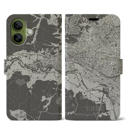 【河辺（東京都）】地図柄iPhoneケース（手帳タイプ）