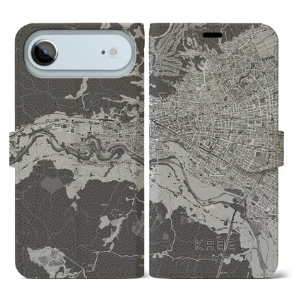 【河辺（東京都）】地図柄iPhoneケース（手帳タイプ）