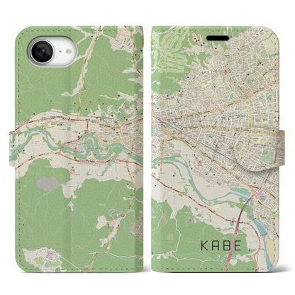 【河辺（東京都）】地図柄iPhoneケース（手帳タイプ）