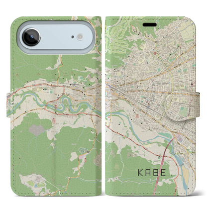 【河辺（東京都）】地図柄iPhoneケース（手帳タイプ）